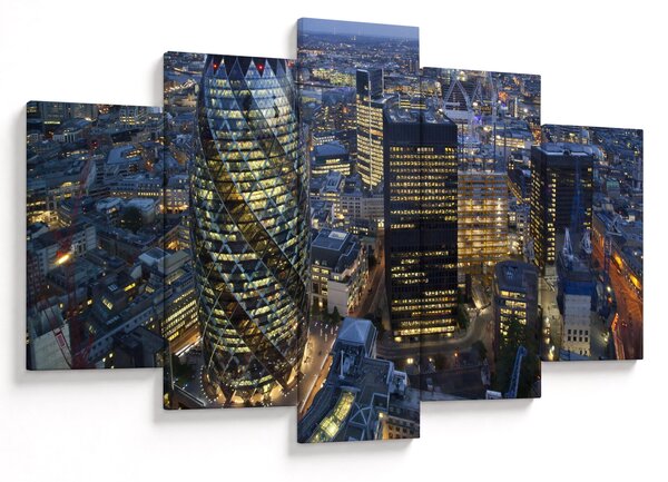 Slika - Večerna panorama Londona (150x105 cm)