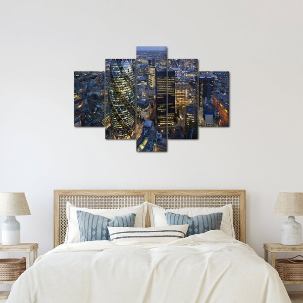 Slika - Večerna panorama Londona (150x105 cm)