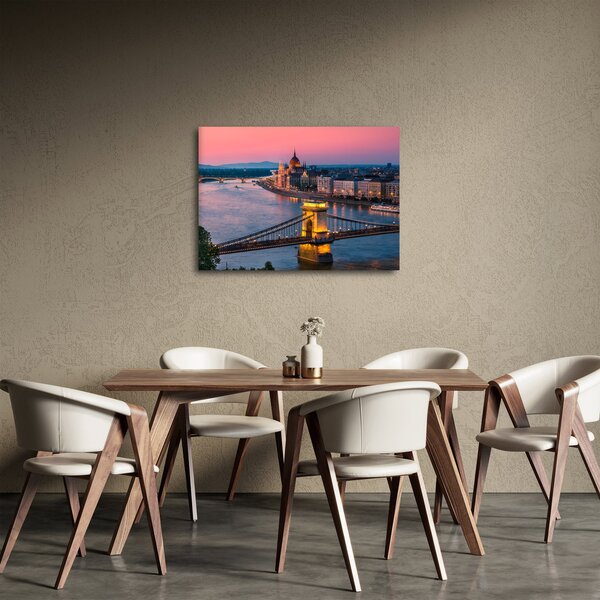 Slika - Panorama mesta, Budimpešta, Madžarska (70x50 cm)