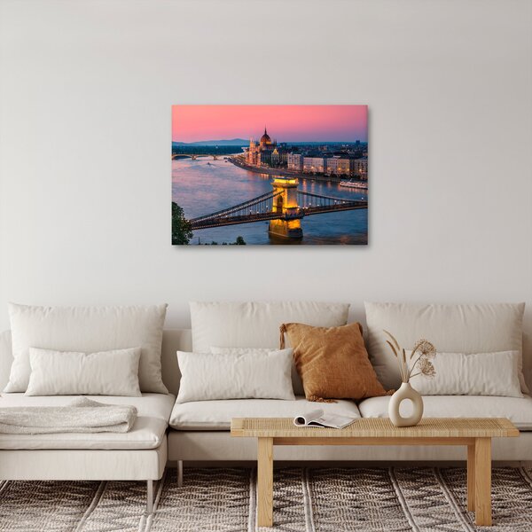 Slika - Panorama mesta, Budimpešta, Madžarska (70x50 cm)