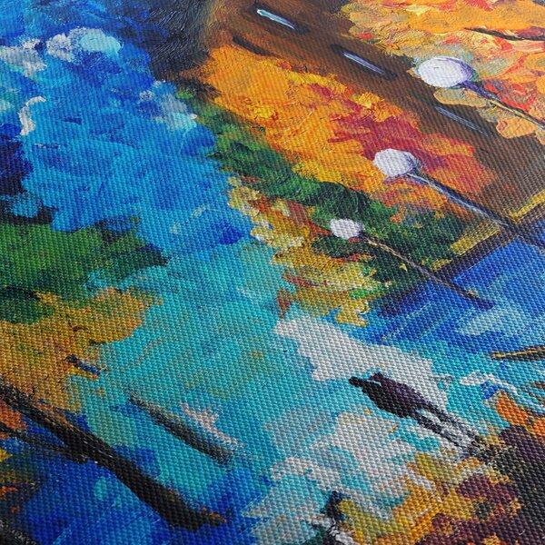 Slika - Zaljubljenca, Pointilizem (70x50 cm)