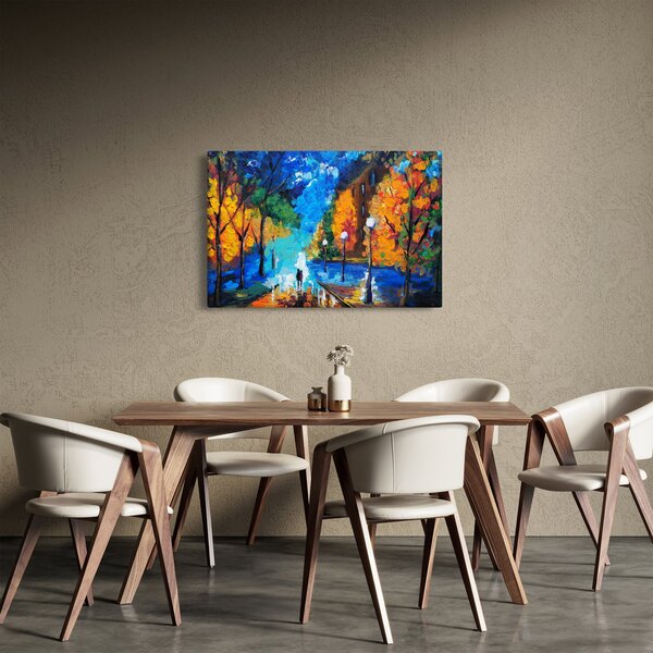 Slika - Zaljubljenca, Pointilizem (90x60 cm)