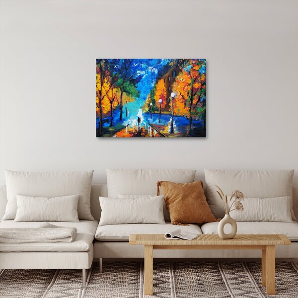 Slika - Zaljubljenca, Pointilizem (70x50 cm)