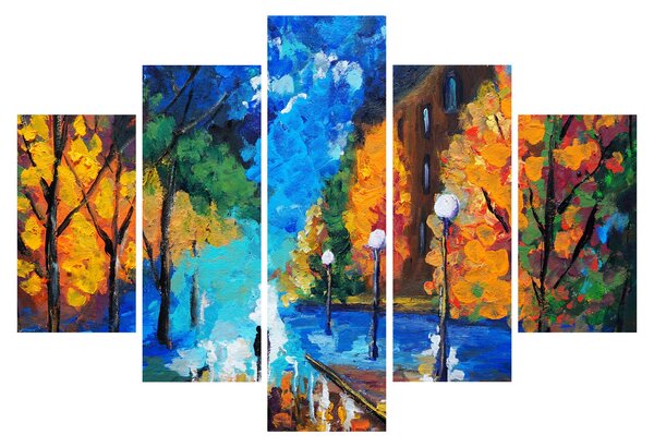 Slika - Zaljubljenca, Pointilizem (150x105 cm)