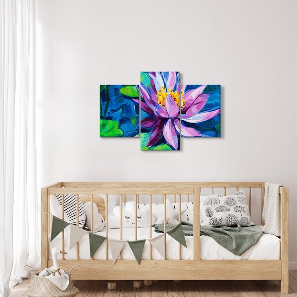 Podoba vodne lilije na vodi (90x60 cm)