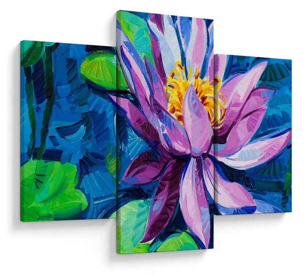 Podoba vodne lilije na vodi (90x60 cm)