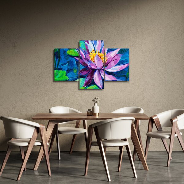 Podoba vodne lilije na vodi (90x60 cm)