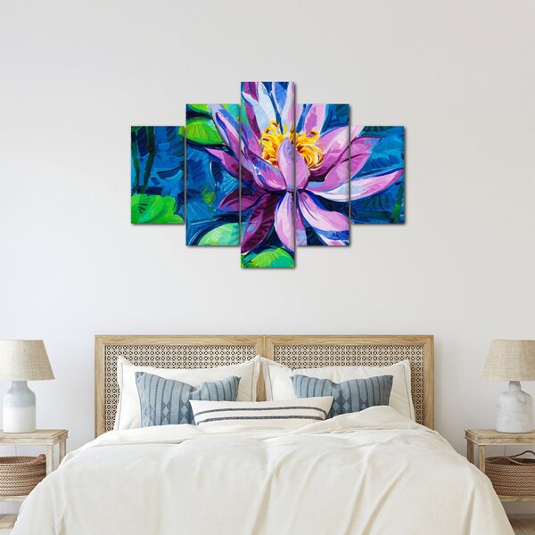 Podoba vodne lilije na vodi (150x105 cm)