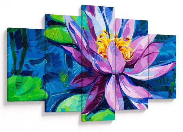 Podoba vodne lilije na vodi (150x105 cm)
