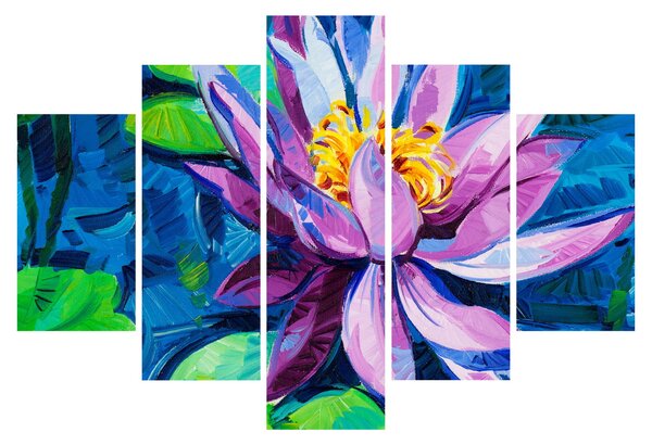 Podoba vodne lilije na vodi (150x105 cm)