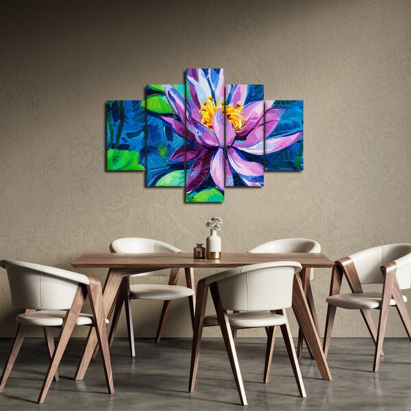 Podoba vodne lilije na vodi (150x105 cm)