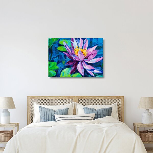 Podoba vodne lilije na vodi (70x50 cm)