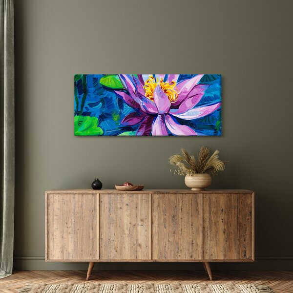 Podoba vodne lilije na vodi (120x50 cm)