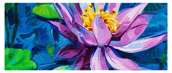 Podoba vodne lilije na vodi (120x50 cm)