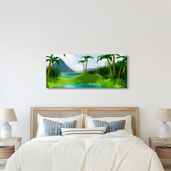 Slika - Jezera v džungli (120x50 cm)