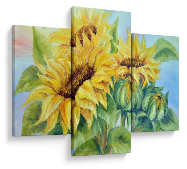 Slika cvetočih sončnic (90x60 cm)