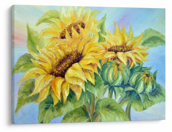 Slika cvetočih sončnic (70x50 cm)