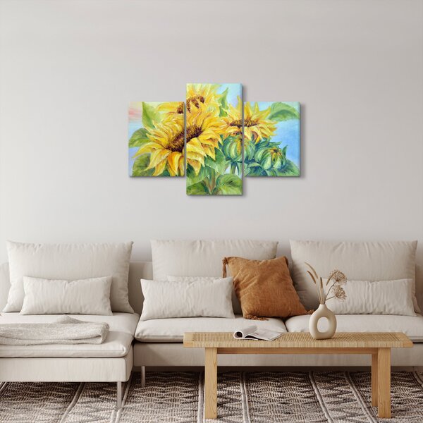 Slika cvetočih sončnic (90x60 cm)