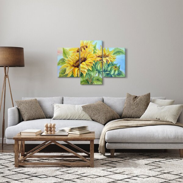 Slika cvetočih sončnic (90x60 cm)