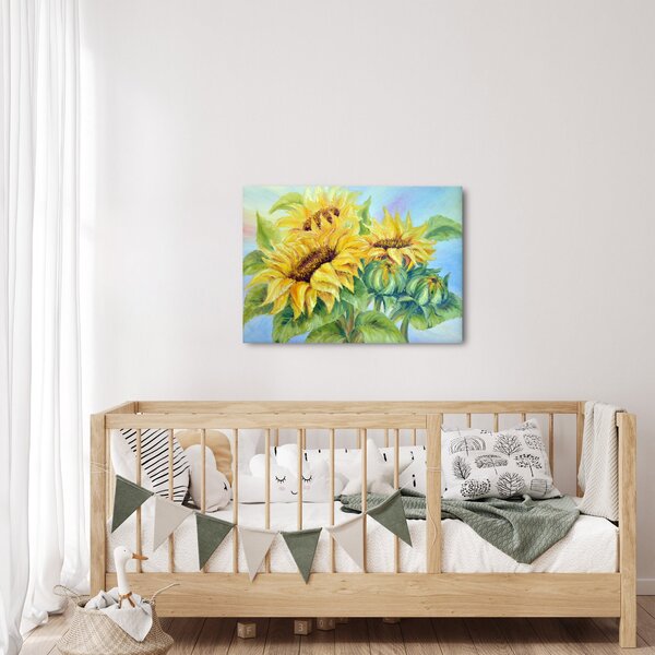 Slika cvetočih sončnic (70x50 cm)