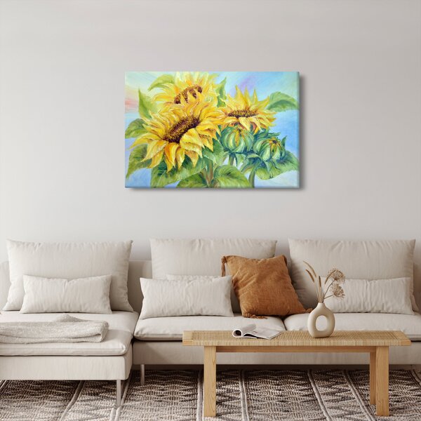 Slika cvetočih sončnic (90x60 cm)