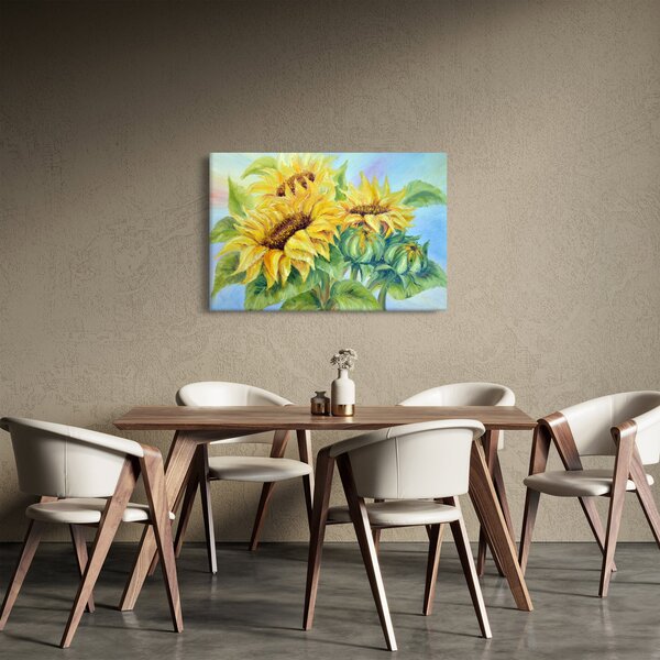 Slika cvetočih sončnic (90x60 cm)