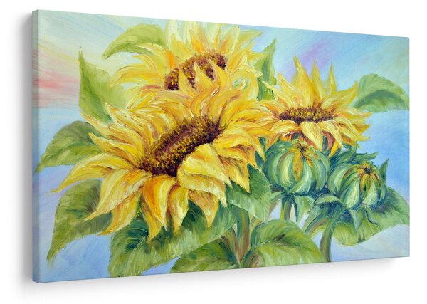 Slika cvetočih sončnic (90x60 cm)