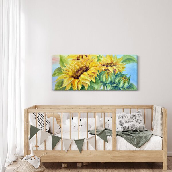 Slika cvetočih sončnic (120x50 cm)