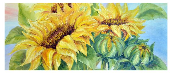 Slika cvetočih sončnic (120x50 cm)