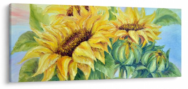 Slika cvetočih sončnic (120x50 cm)