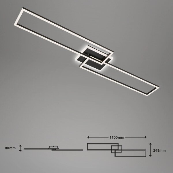 Brilo - LED Prigušivi nadgradni luster FRAME 2xLED/20W/230V 2700-6500K + DU