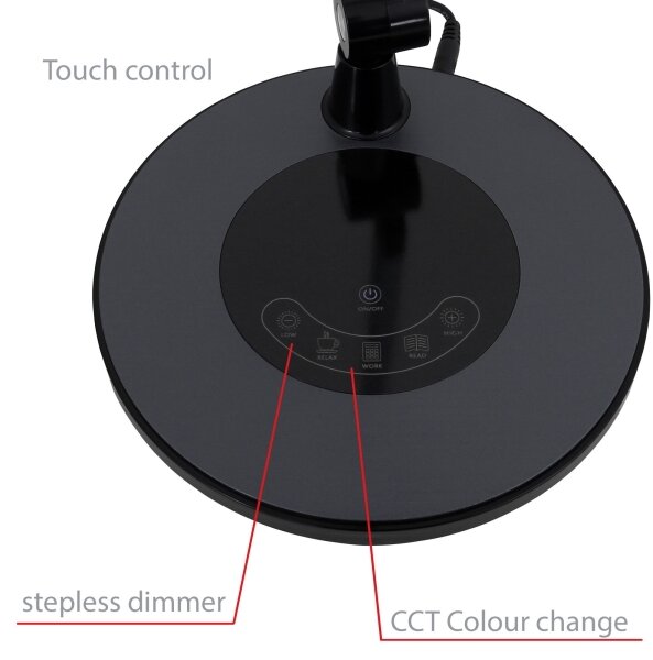 Brilo - LED Prigušiva stolna lampa na dodir LED/6,6W/230V 3000/4000/6000K