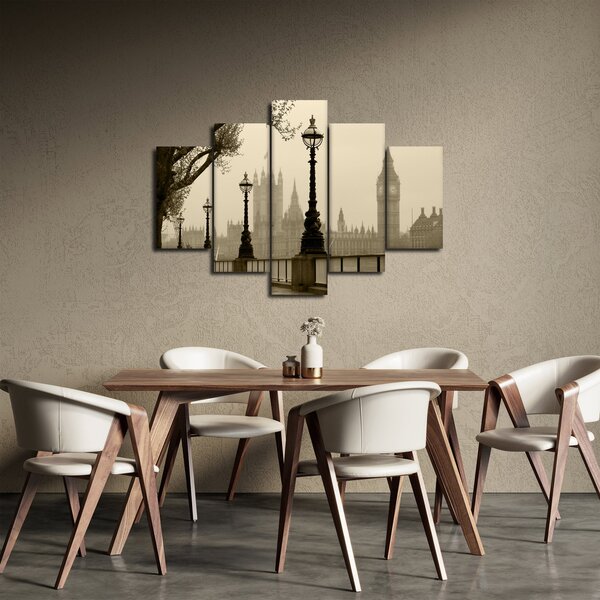 Slika - London v megli, Anglija (150x105 cm)