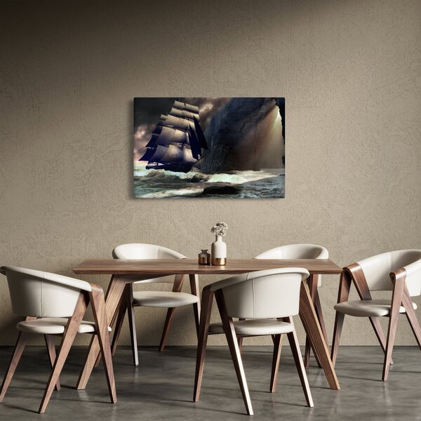 Slika - Ladja med čeri (90x60 cm)