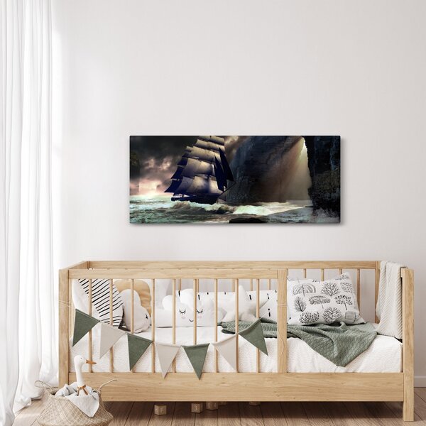 Slika - Ladja med čeri (120x50 cm)