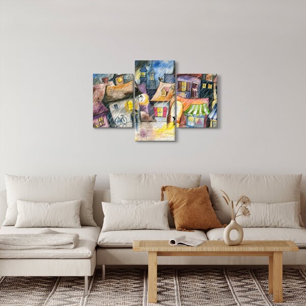 Slika - Deževen večer (90x60 cm)