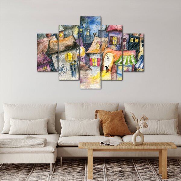 Slika - Deževen večer (150x105 cm)