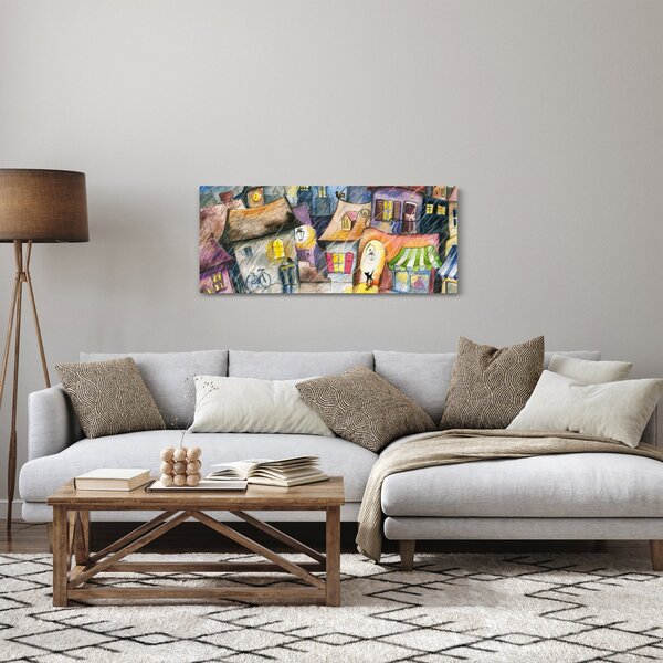 Slika - Deževen večer (120x50 cm)