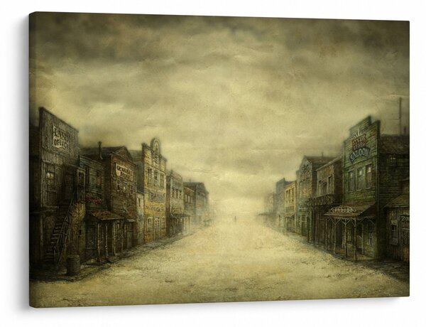 Podoba zahodnega mesta (70x50 cm)