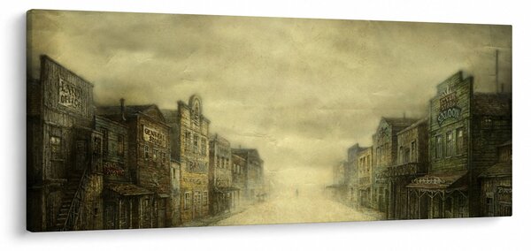 Podoba zahodnega mesta (120x50 cm)