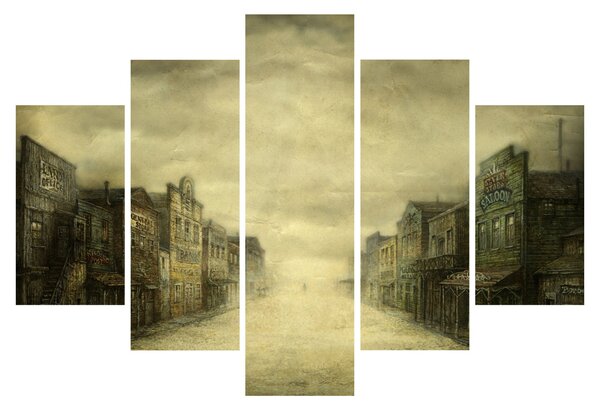 Podoba zahodnega mesta (150x105 cm)