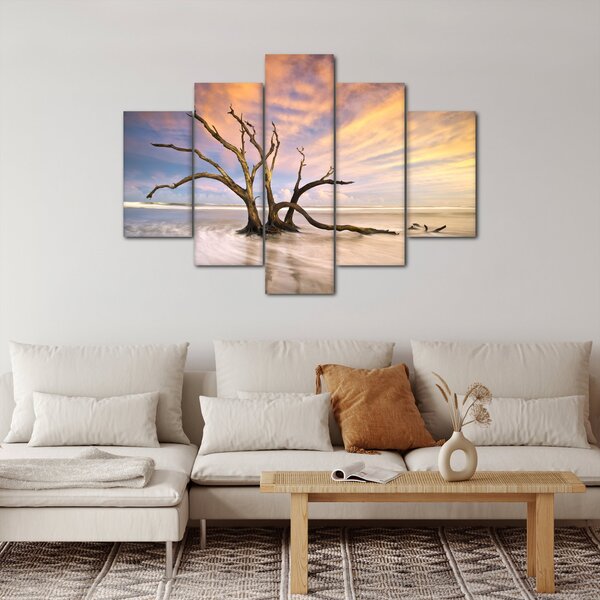 Slika drevesa v oceanu (150x105 cm)