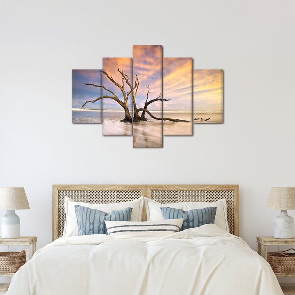 Slika drevesa v oceanu (150x105 cm)