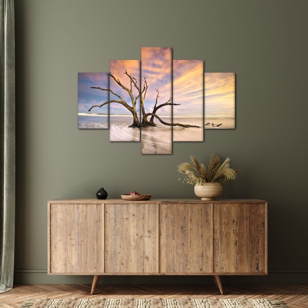 Slika drevesa v oceanu (150x105 cm)