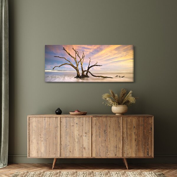 Slika drevesa v oceanu (120x50 cm)