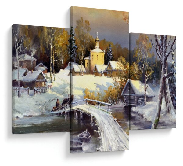 Slika - Zimsko mesto (90x60 cm)