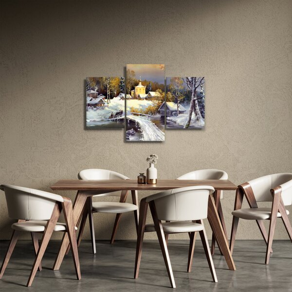 Slika - Zimsko mesto (90x60 cm)