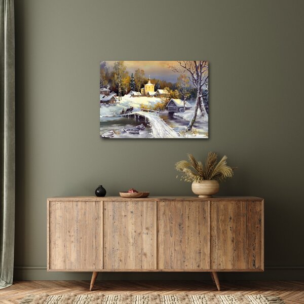 Slika - Zimsko mesto (70x50 cm)