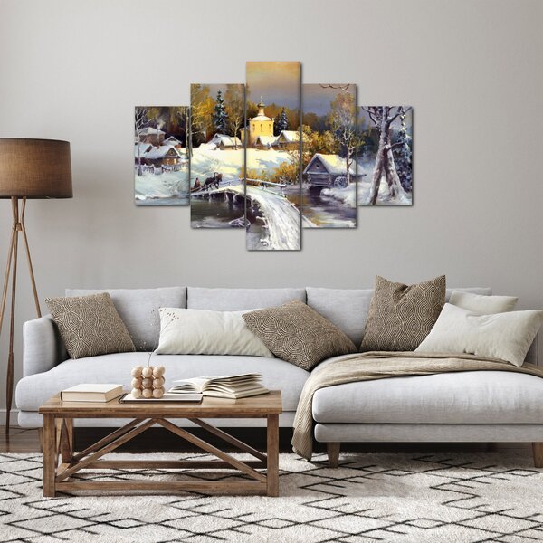 Slika - Zimsko mesto (150x105 cm)