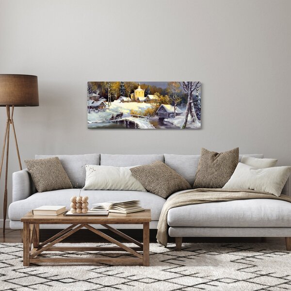 Slika - Zimsko mesto (120x50 cm)